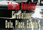 中平卓馬/ Takuma Nakahira： Circulation-Date, Place, Events
