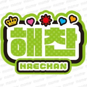 해찬 ヘチャン NCT127】ネームボード オーダー ぷっくり 文字