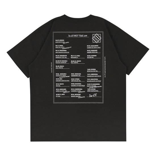 Tシャツ-ブラック【Da-iCE BEST TOUR 2019】 - Da-iCE (ダイス