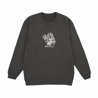 <img class='new_mark_img1' src='https://img.shop-pro.jp/img/new/icons1.gif' style='border:none;display:inline;margin:0px;padding:0px;width:auto;' />FOAMING PRINT CREWNECK SWEAT OVER SIZE【Da-iCE a-i Christmas Party 2022】☆特典対象商品☆