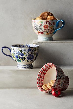 Anthropologie アンソロポロジーWing & Petal Mug 選べるハッピーマグ1個・2個・3個セット　　 -  アンソロポロジー専門通販　CHERRY