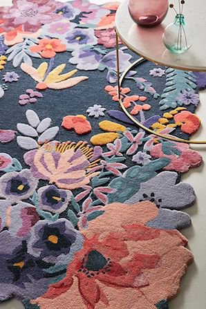 Tufted Jardin Rug タフテッド ジャーディン ラグ NAVY アンスロ