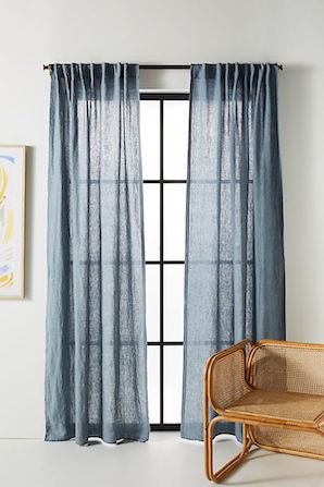 Stitched Linen Curtain ステッチリネンカーテン 2枚セット 丈詰め・ フック仕様加工OK- アンソロポロジー専門通販 CHERRY