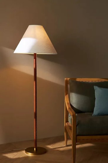 amber floor lamp