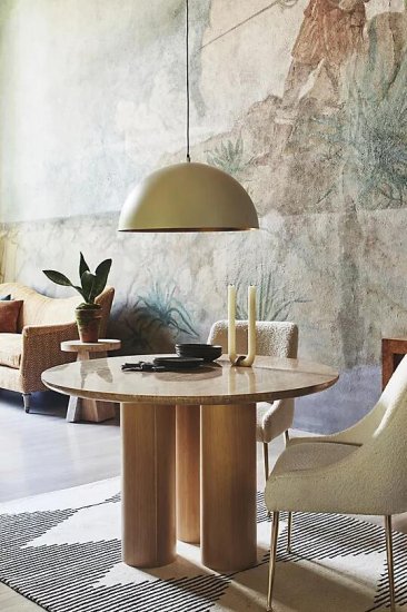 Anya Travertine Dining Table アーニャ トラバーチン ダイニングテーブル アンソロポロジー専門通販CHERRY