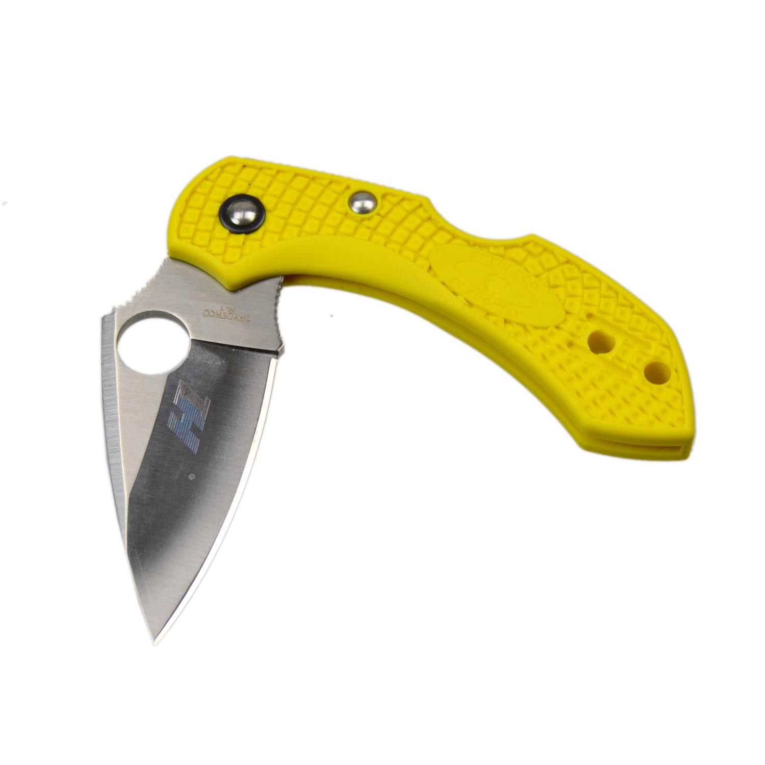 SPYDERCO ドラゴンフライ2 ソルト H-1鋼 ストレートエッジ FRN樹脂