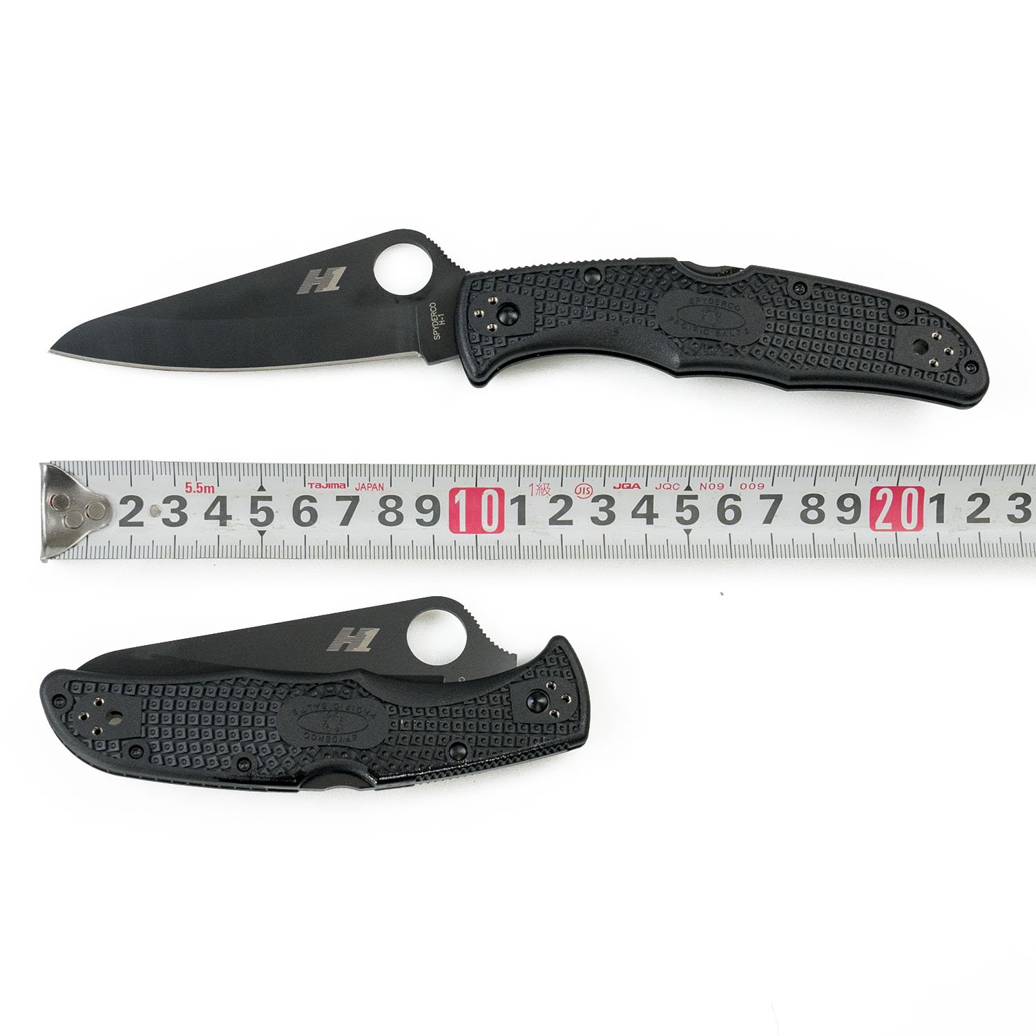 SPYDERCO エンデューラパシフィックソルト2 オールブラック H-1 ストレートエッジ - キャンプ用品 | 防災グッズの -サバイバルjp-