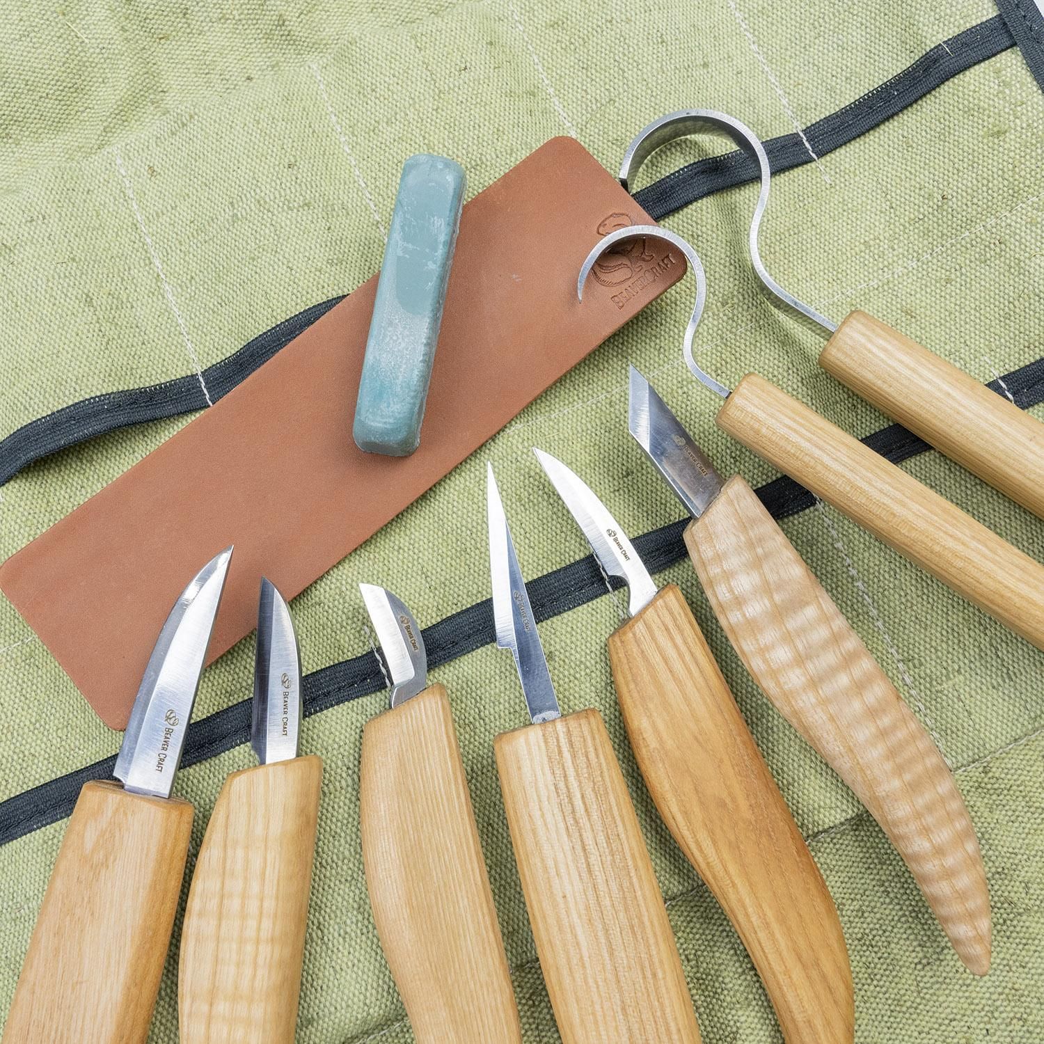 カービングナイフHIRO WOOD CARVING KNIFE 9pcs SET - その他