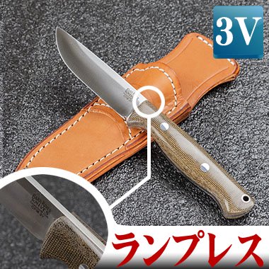 BarkRiver ガニー 3V グリーンキャンバス マイカルタ ランプレス(Gunny 3V Green Canvas Micarta -  Rampless) - サバイバルJP -キャンプ用品 | 防災グッズ- SURVIVAL JP