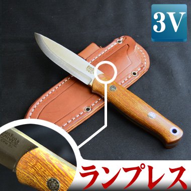 BarkRiver ブッシュクラフター CPM3V デザートアイアンウッド モザイクピン(Bushcrafter 3V DesertIronwood  - MosaicPins - SmoothSpine)#3