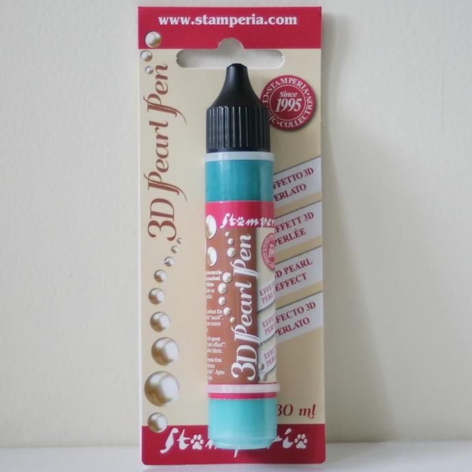 ������ڥꥢ ����ߤ����ʵ��� �ѡ���ڥ� ���������� Pearl pen 30 ml-Turquoise KE32D Stamperia
