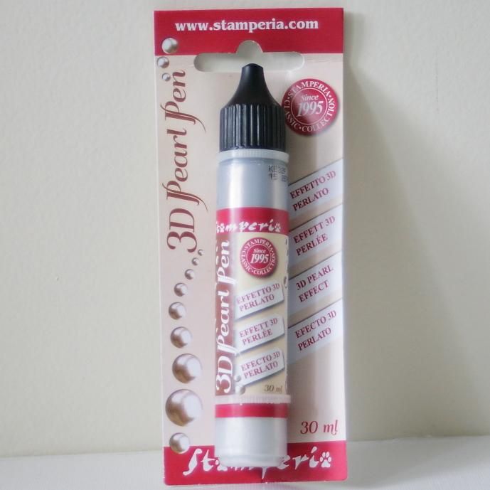 ������ڥꥢ ����ߤ����ʵ��� �ѡ���ڥ� ����С� Pearl pen 30 ml-SIlver KE32F Stamperia