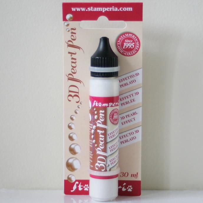 ������ڥꥢ ����ߤ����ʵ��� �ѡ���ڥ� �ۥ磻�ȥѡ��� Pearl pen 30 ml-White KE32A Stamperia