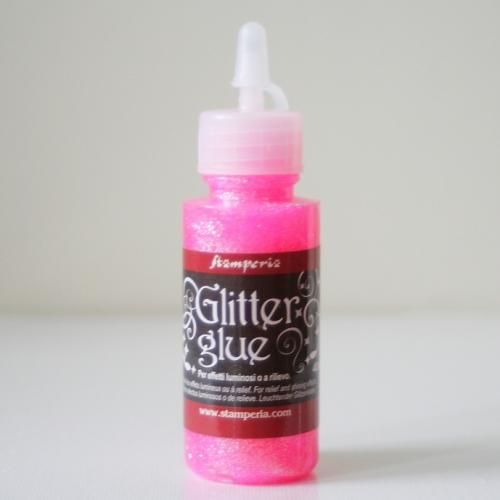 ������ڥꥢ ���饭�� ����å������롼 �ڥԥ󥯡� Glitter Glue 40ml Holographic Pink �ǥ��ѡ����� DC22M STAMPERIA