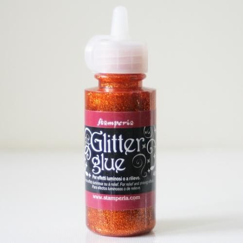 ������ڥꥢ ���饭�� ����å������롼 �ڥ���󥸥��åѡ��� Glitter Glue 40ml copper �ǥ��ѡ����� DC14F STAMPERIA