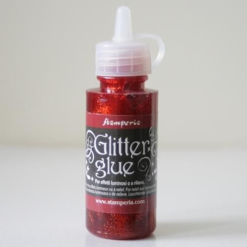 ������ڥꥢ ���饭�� ����å������롼 �ڥ�åɥ��åѡ��� Glitter Glue 40ml red copper �ǥ��ѡ����� DC14G STAMPERIA