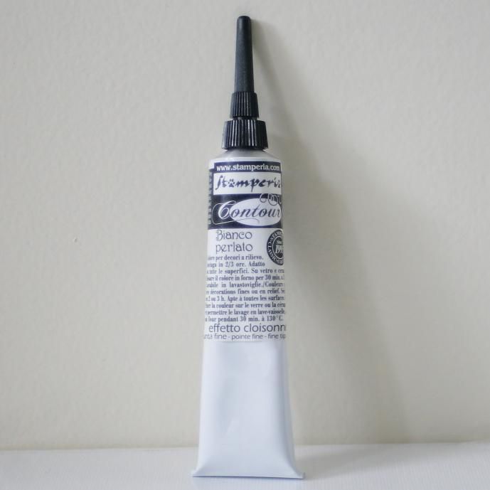 ������ڥꥢ 3D�饤�ʡ� �ڥۥ磻�ȡ� ����夲��  Contour Liner 20 ml White KGVC08 �ǥ��ѡ����� STAMPERIA