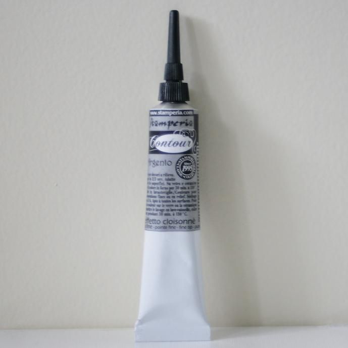 ������ڥꥢ 3D�饤�ʡ� �ڥ���С��� ����夲��  Contour Liner 20 ml White KGVC02 �ǥ��ѡ����� STAMPERIA