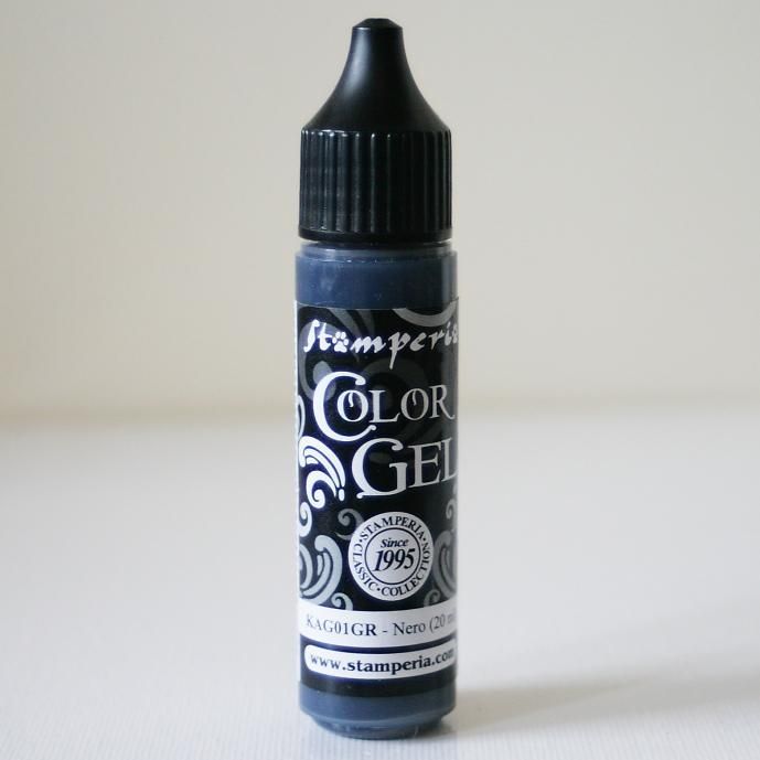 ������ڥꥢ ���顼������  �ڥ֥�å���  Color Gel 20ml black �ǥ��ѡ����� �ڥ���� KAG01GR STAMPERIA