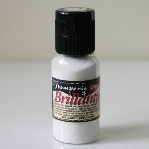 ������ڥꥢ ����å����ѥ����� �ڥѡ���ۥ磻�ȡ� Glitter 20����� pearl white K3GP03 Stamperia