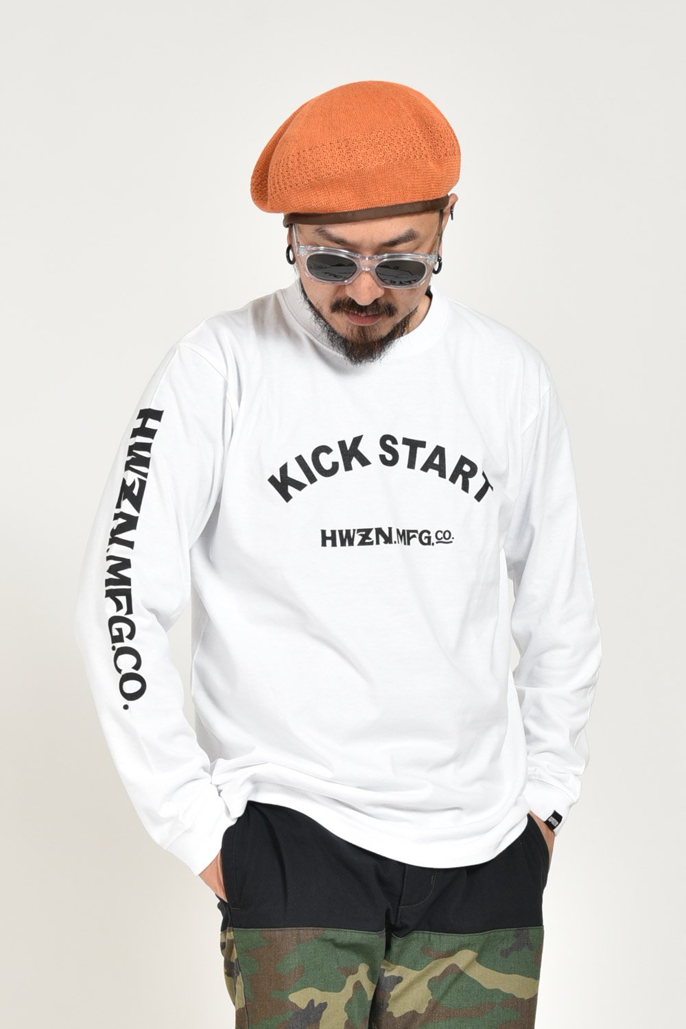 HWZNBROSS(ハウゼンブロス) ロングスリーブTシャツ KICK START 通販正規取扱 | ハーレムストア公式通販サイト