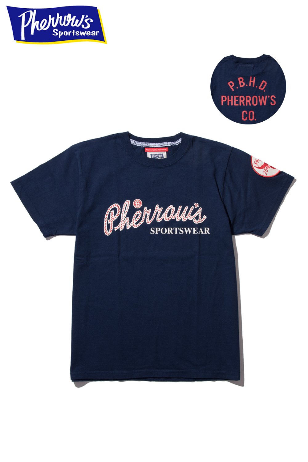 Pherrow's(フェローズ) 25周年記念Tシャツ 16S-PT-25TH 通販正規取扱