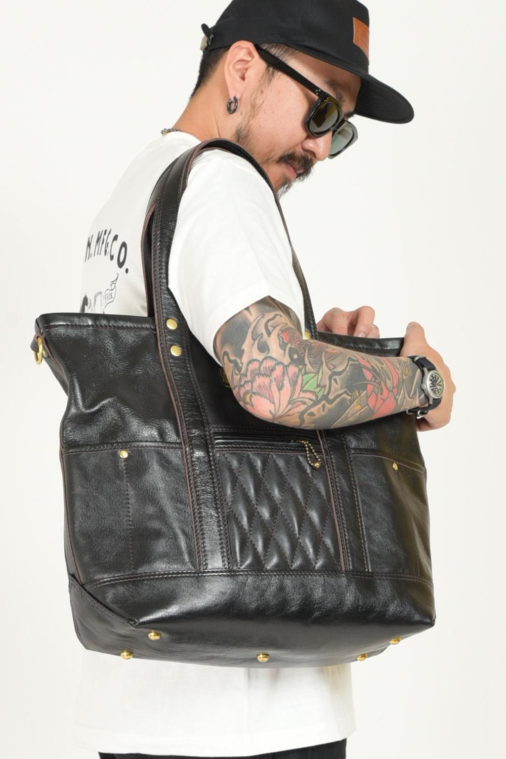 WESTRIDE(ウエストライド) レザートートバッグ PADDED TOTE BAG ...