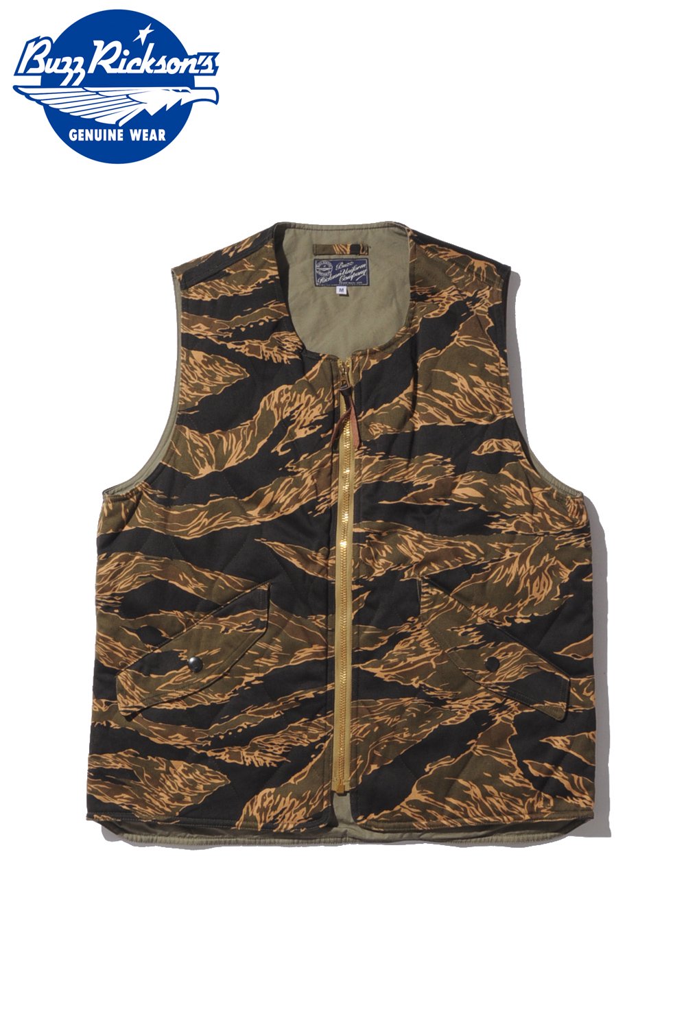 バズリクソンズ(BUZZ RICKSON'S) ベスト TIGER STRIPE VEST BR13583