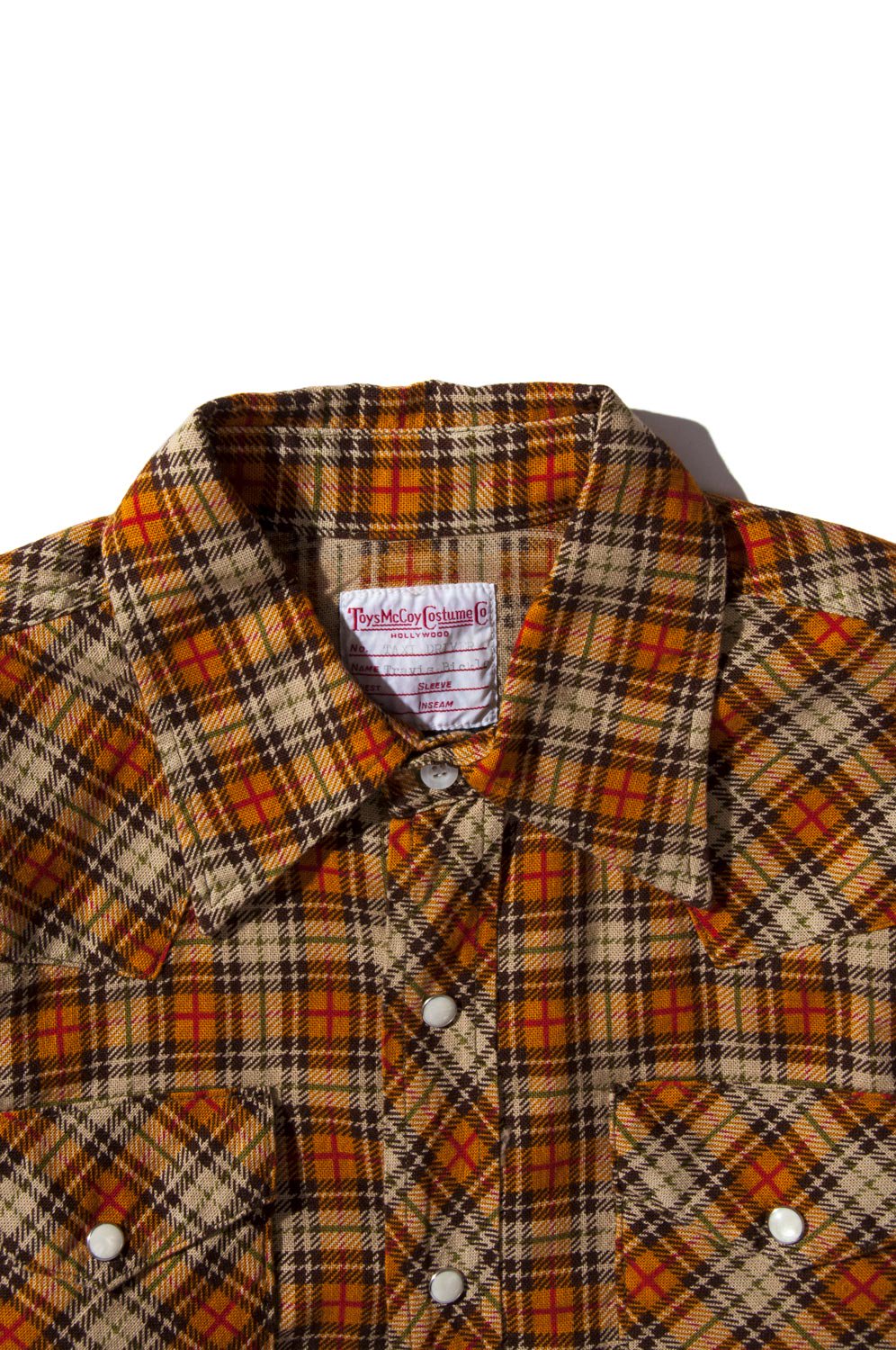 TOYS McCOY(トイズマッコイ) ウエスタンシャツ TAXI DRIVER PRINTED COTTON CHECK WESTERN SHIRT  TMS1613 通販正規取扱 | ハーレムストア