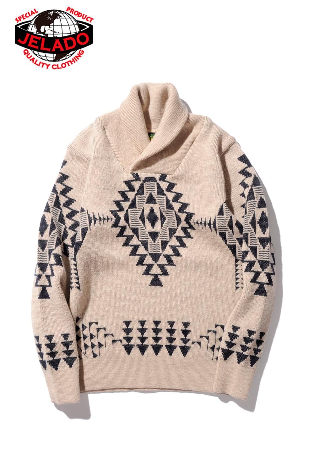 ジェラード JELADO セーター M JELADO(ジェラード) ニット SALEM KNIT SHAWL COLLAR CB13806 通販正規