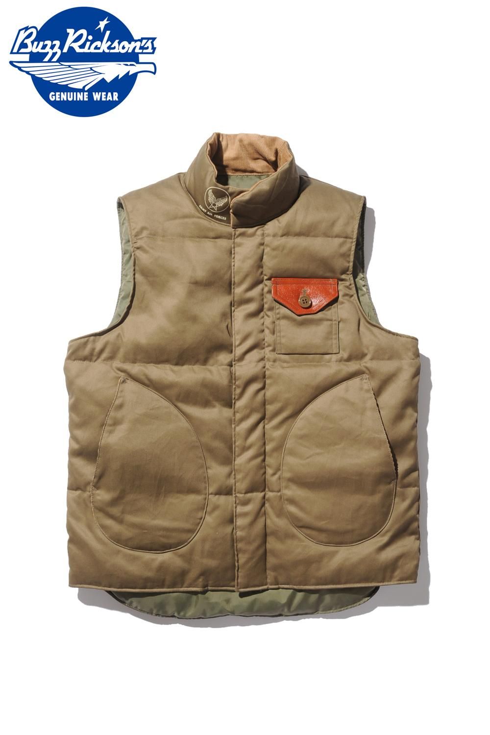 バズリクソンズ(BUZZ RICKSON'S) ダウンベスト WG-1 DOWN VEST BR13932 