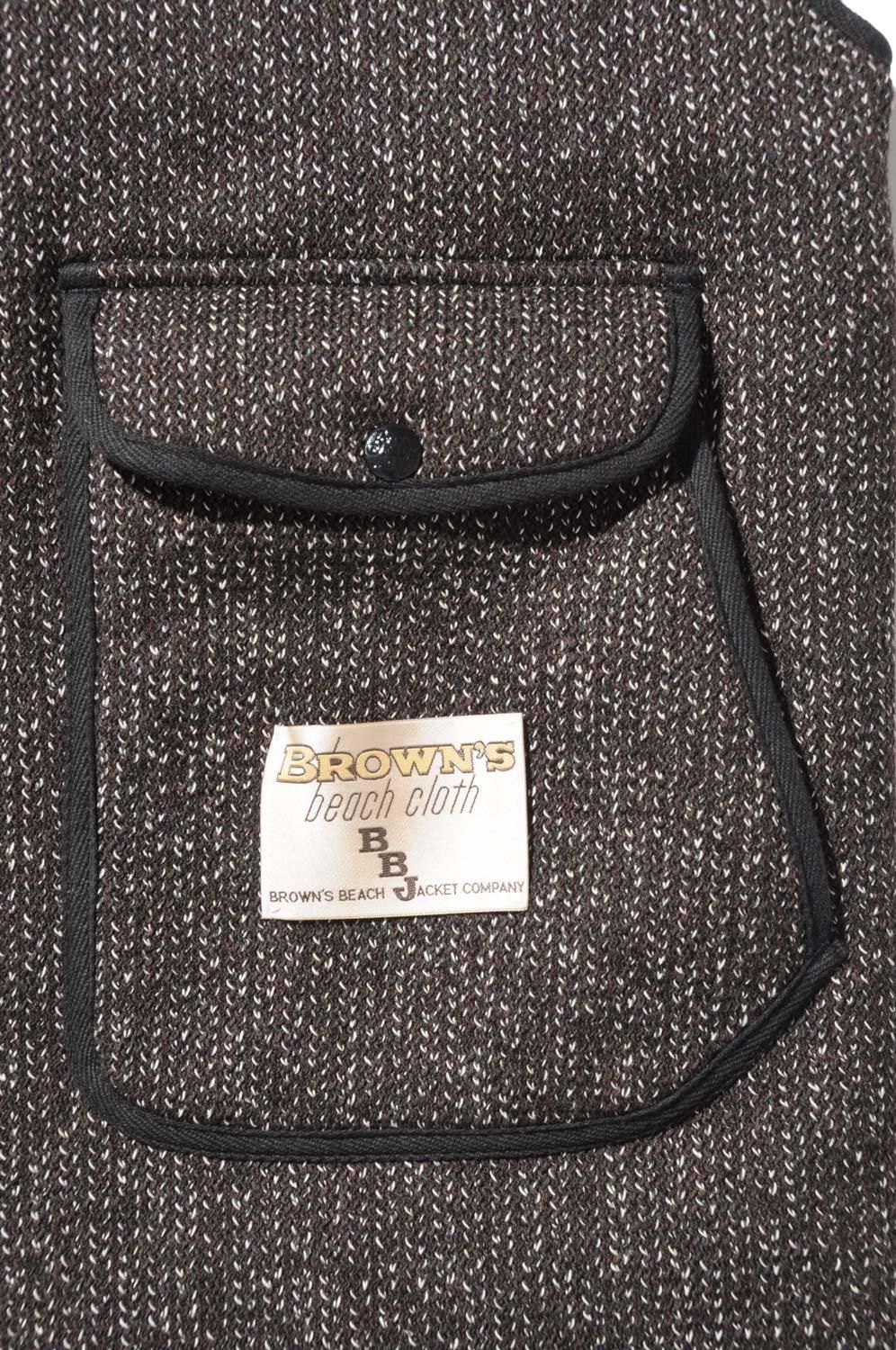 TROPHY CLOTHING(トロフィークロージング) ベスト BROWN'S BEACH STORM エアコンの風を有効活用 Brown Browns Vest trophy clothing サイズ40 ベスト