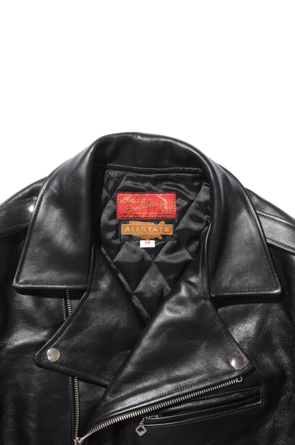 INDIAN MOTORCYCLE(インディアンモーターサイクル) レザージャケット ALLSTATE × INDIAN MOTORCYCLE  HORSEHIDE DOUBLE RIDERS JACKET IM80494 通販正規取扱 | ハーレムストア