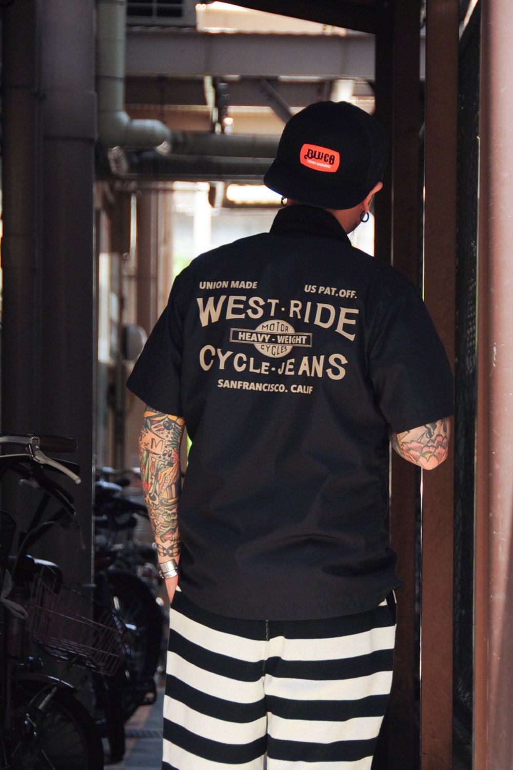 WESTRIDE(ウエストライド) ワークシャツ SNAP WORK SS SHIRTS MB1211