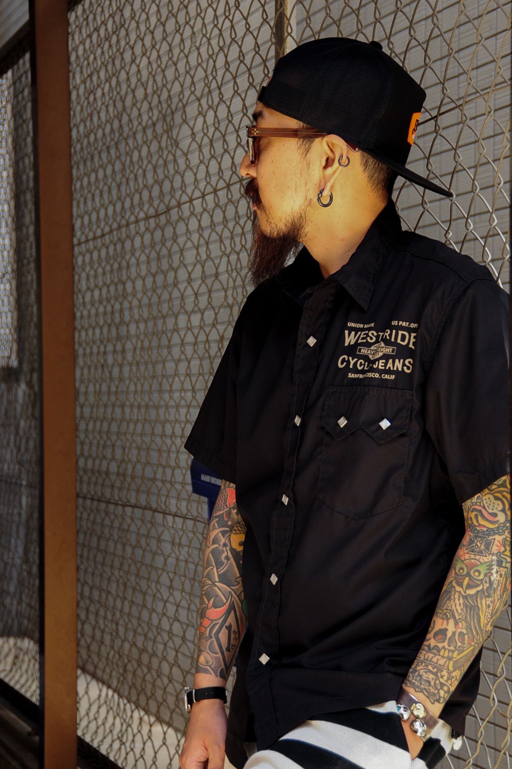 WESTRIDE(ウエストライド) ワークシャツ SNAP WORK SS SHIRTS MB1211