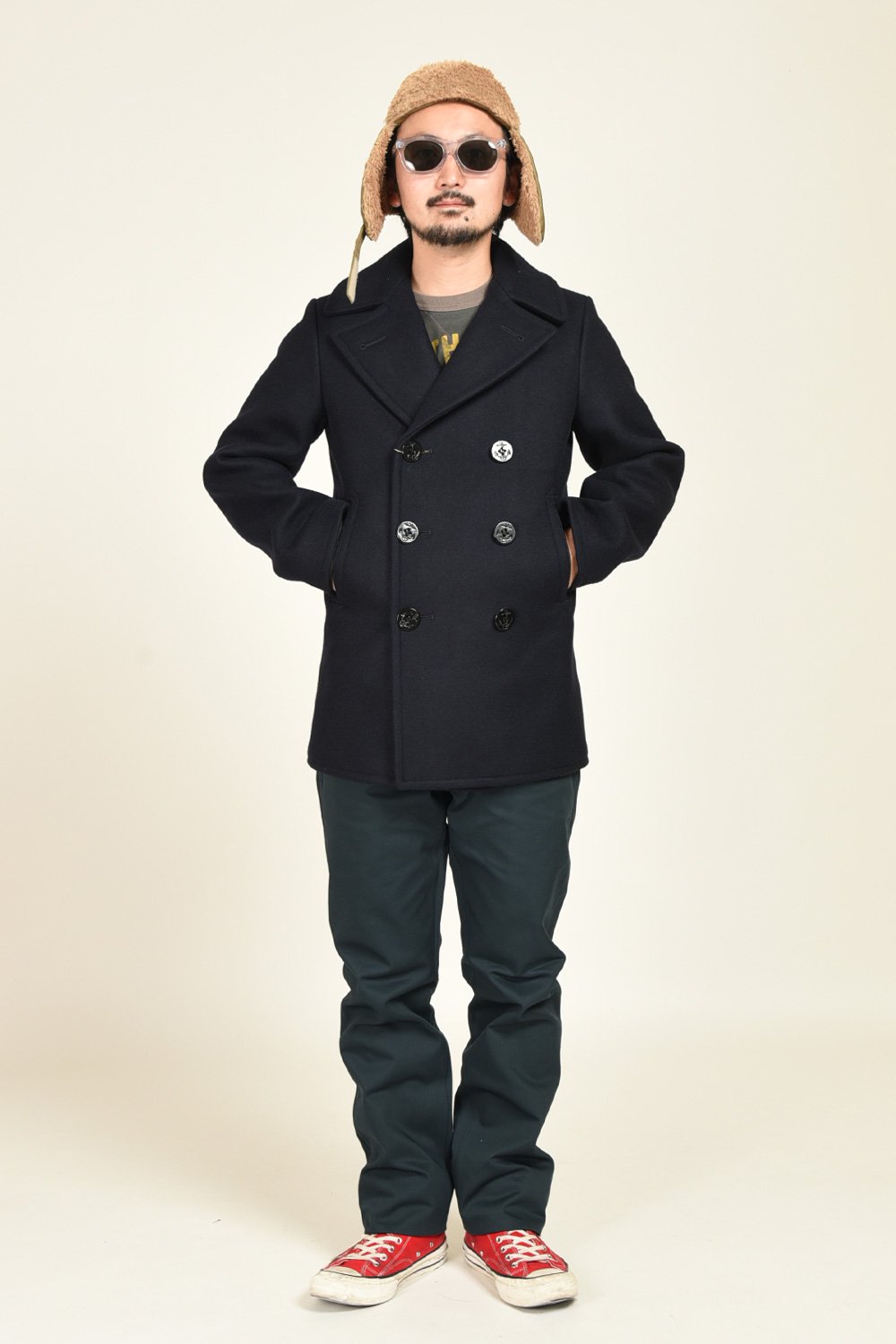 UNITED CARR by Buzz Rickson's(ユナイテッドカーbyバズリクソンズ) メルトンピーコート 26oz.WOOL MELTON  PEA COAT UC14231 通販正規取扱 | ハーレムストア