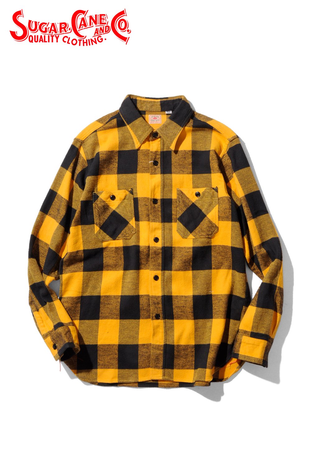 SUGAR CANE(シュガーケーン) チェックワークシャツ TWILL CHECK