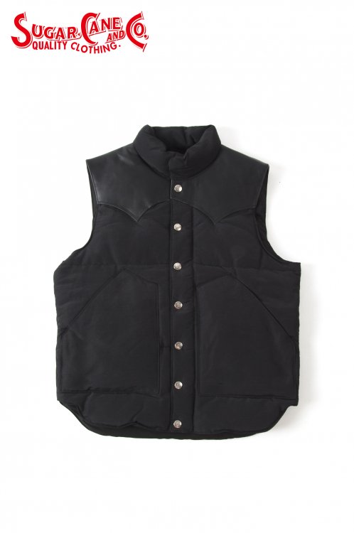 SUGAR CANE(シュガーケーン) ダウンベスト N/C LEATHER YOKE DOWN VEST SC12340 通販正規取扱|ハーレムストア