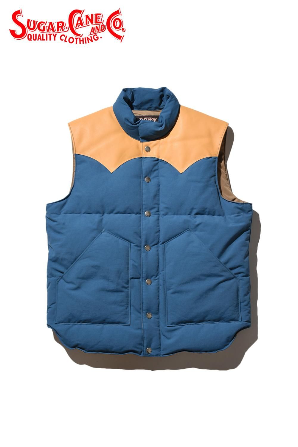 SUGAR CANE(シュガーケーン) ダウンベスト N/C LEATHER YOKE SUGAR CANE(シュガーケーン) ダウンベスト N/C LEATHER YOKE