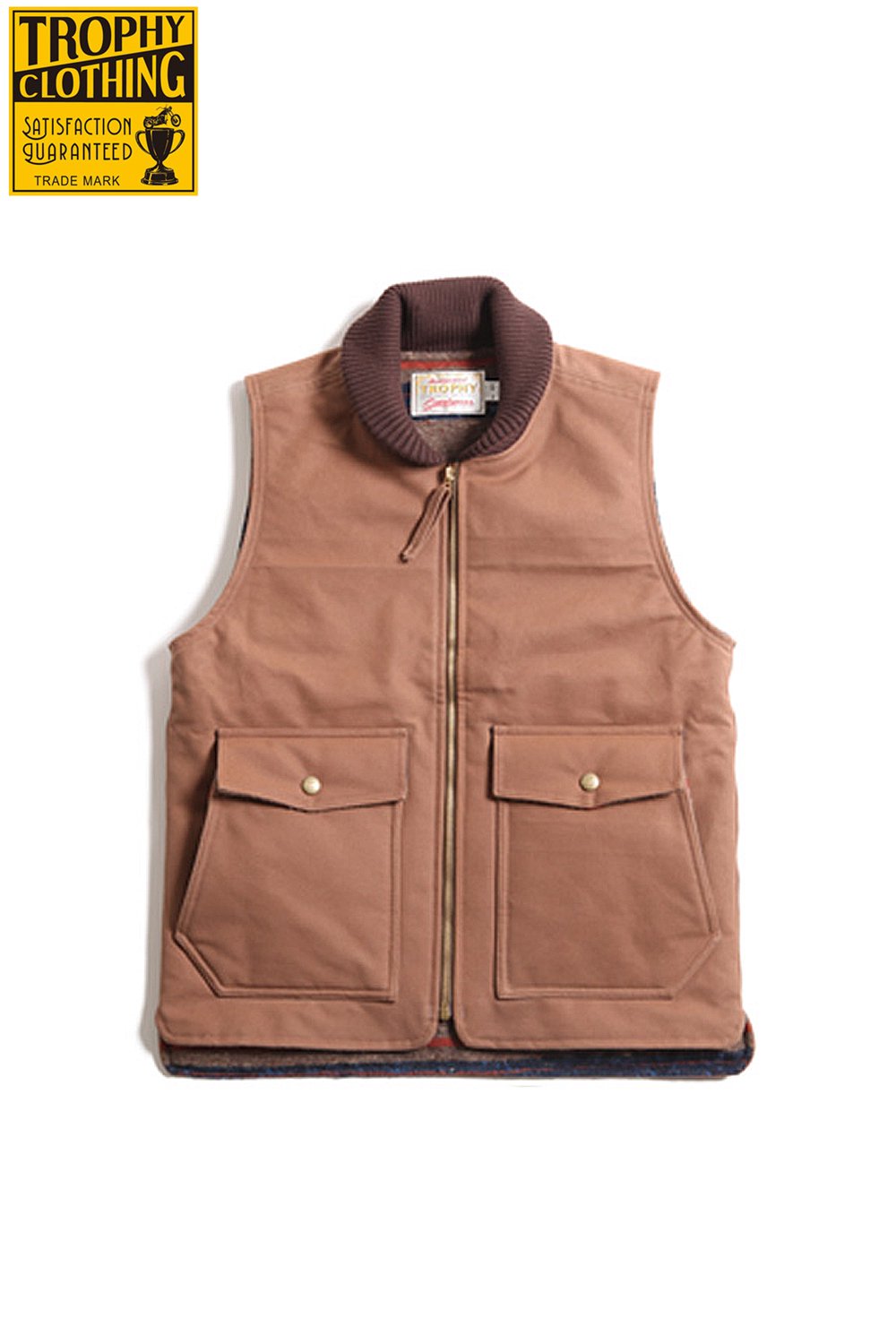 TROPHY CLOTHING(トロフィークロージング) ストームベスト OILED DUCK STORM VEST TR18AW-303  通販正規取扱|ハーレムストア
