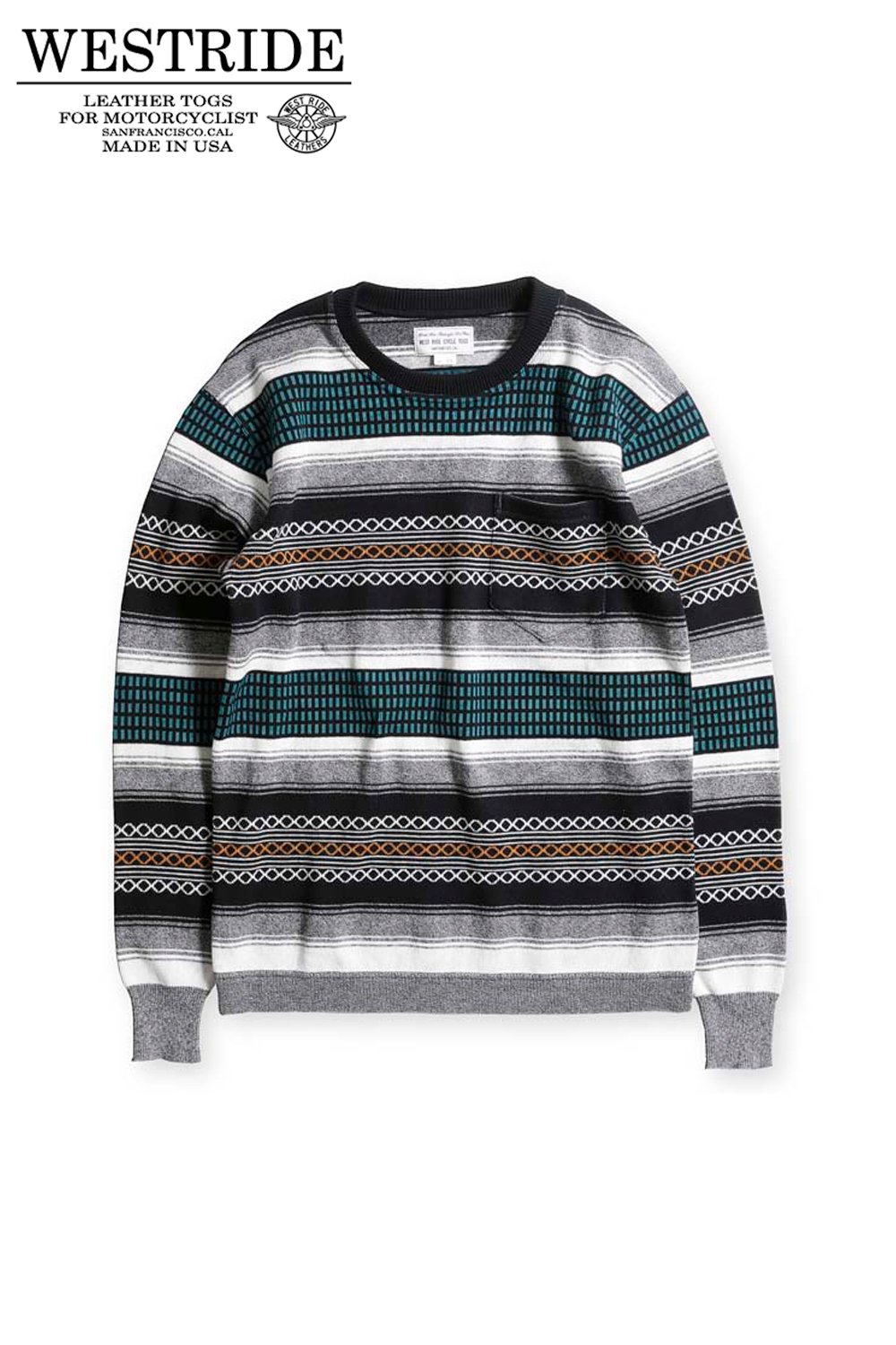 WESTRIDE(ウエストライド) セーター CLASSIC RIB RUG L/S SWEATER