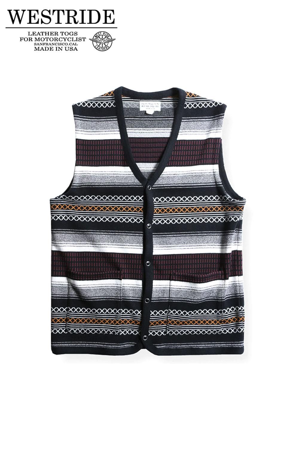 WESTRIDE(ウエストライド) ラグベスト CLASSIC RUG BORDER VEST AK1804