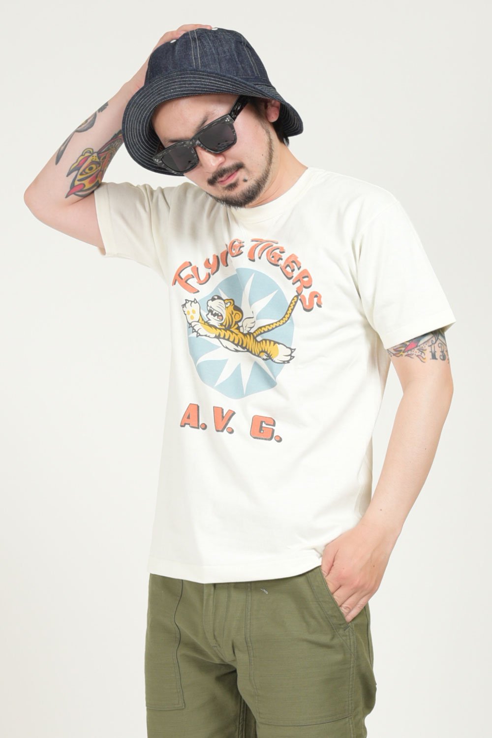 TOYS McCOY(トイズマッコイ) Tシャツ MILITARY TEE SHIRT"FLYING TIGERS A.V.G