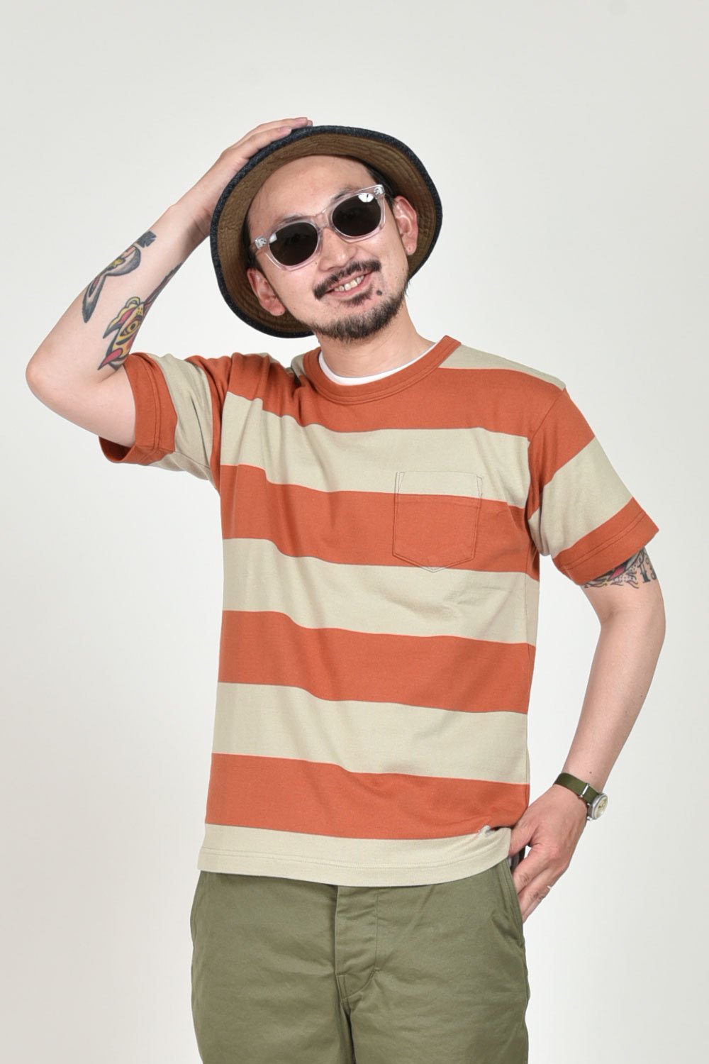 TROPHY CLOTHING(トロフィークロージング) ボーダーTシャツ WIDE BORDER S/S TEE TR19SS-210 通販正規取扱  | ハーレムストア公式通販サイト