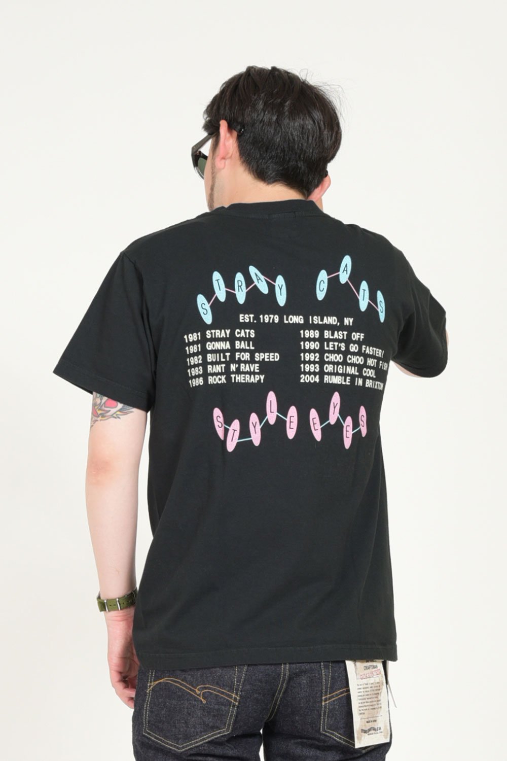 STYLE EYES(スタイルアイズ) Tシャツ STRAY CATS×STYLE EYES 