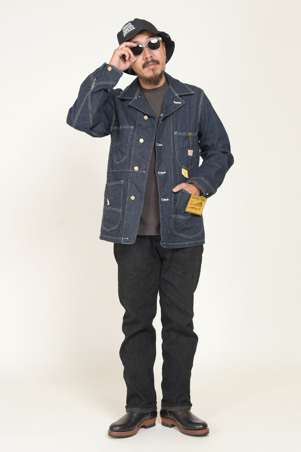 SUGAR CANE(シュガーケーン) ワークコート 11oz.BLUE DENIM WORK COAT SC14371 通販正規取扱 |  ハーレムストア公式通販サイト