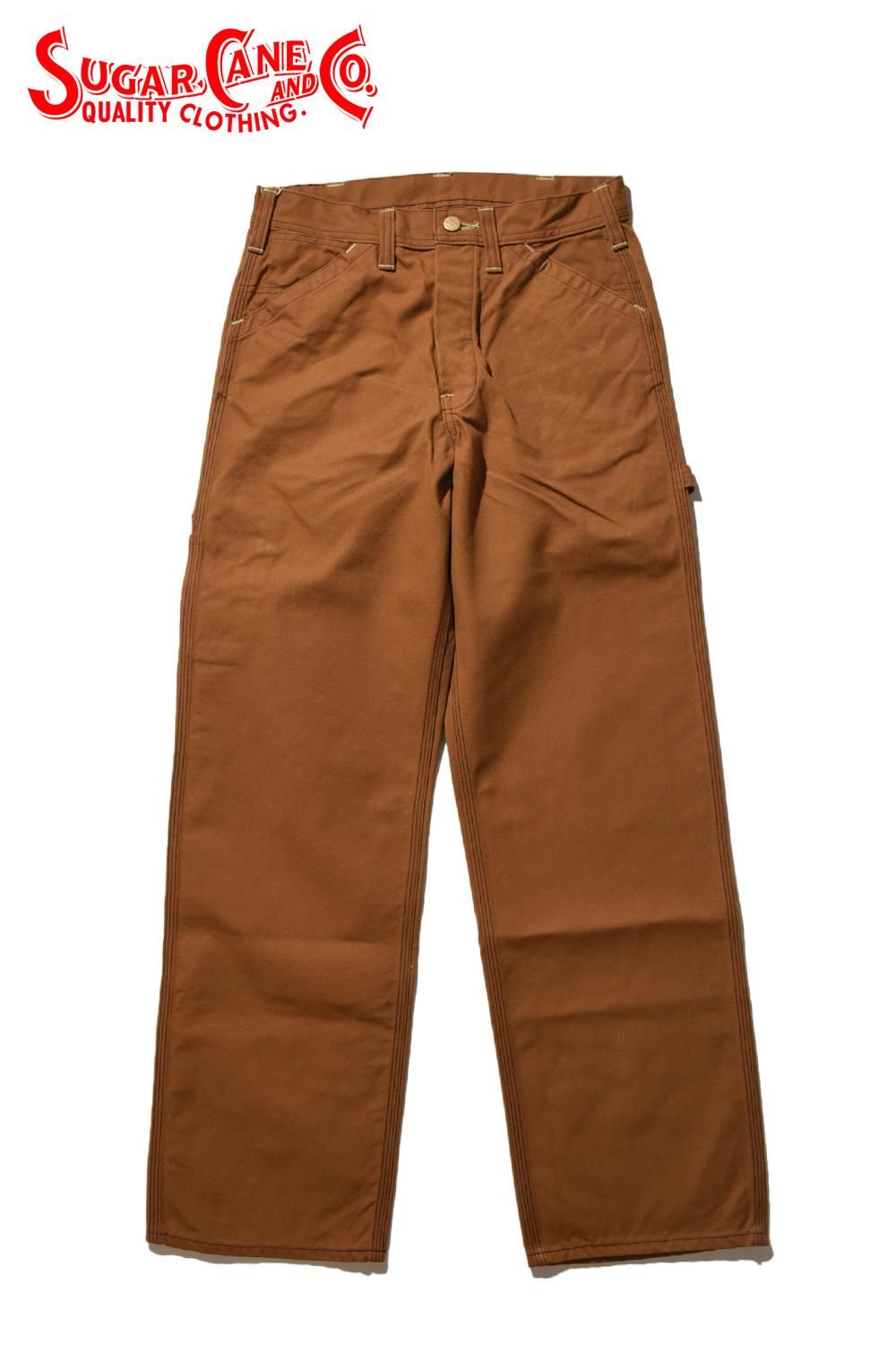 SUGAR CANE(シュガーケーン) ワークパンツ 13oz.BROWN DUCK WORK PANTS