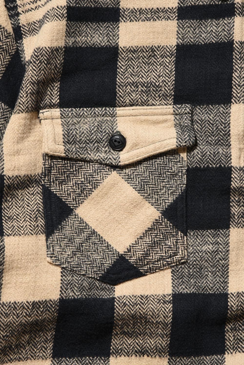 美品 TROPHY CLOTHING ハーフジップ ブラック シャンブレーシャツ トロフィークロージング ハーフジップ シャンブレーシャツ