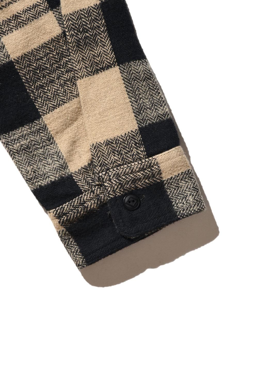 美品 TROPHY CLOTHING ハーフジップ ブラック シャンブレーシャツ トロフィークロージング ハーフジップ シャンブレーシャツ