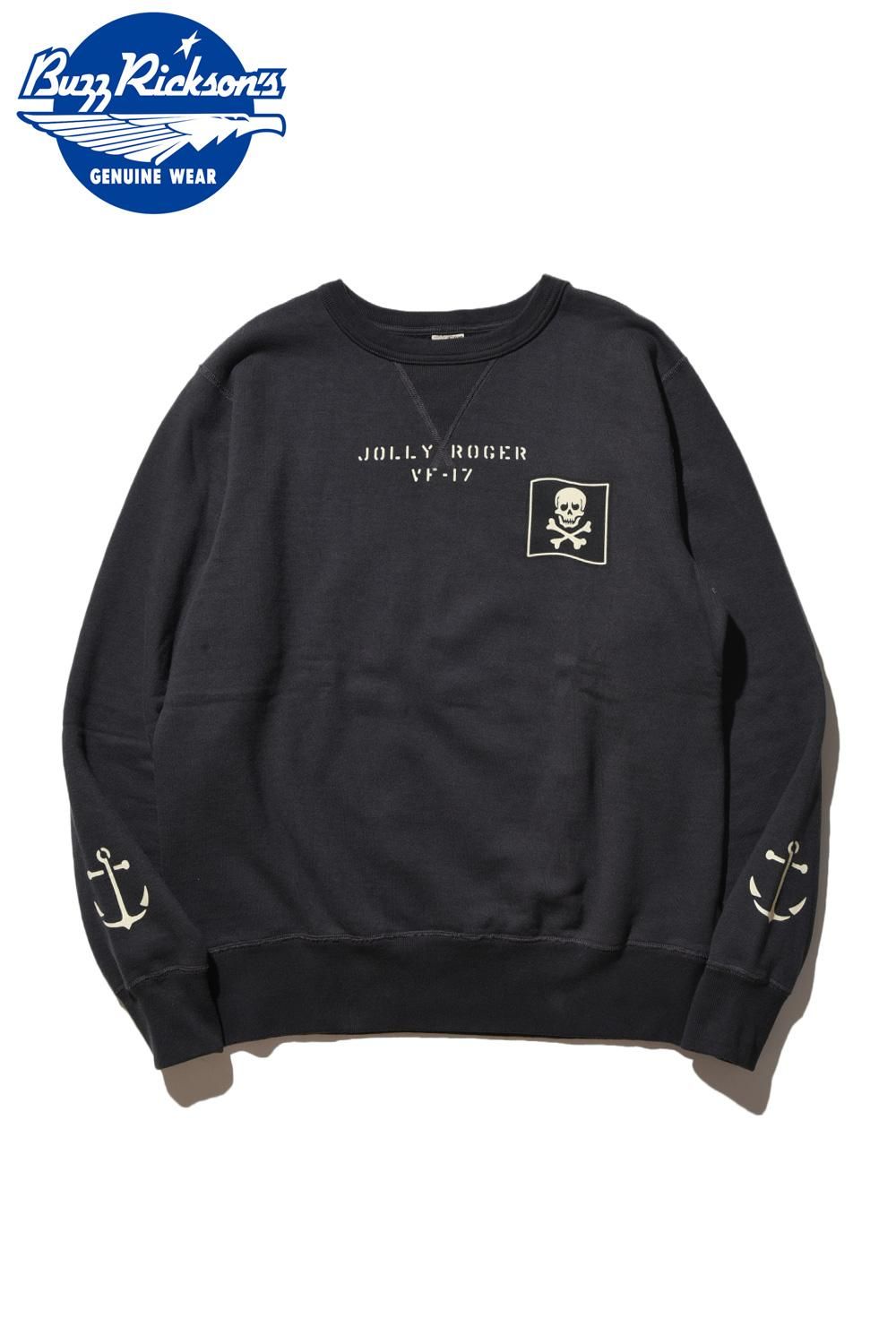 Buzz Rickson's - Buzz Rickson's JOLLY ROGERS 前V スウェット